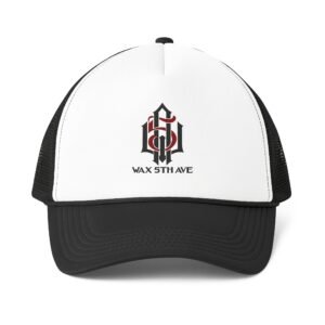 Wax 5th Ave Trucker Cap — Embroidered Logo Foam Mesh-Back Hat