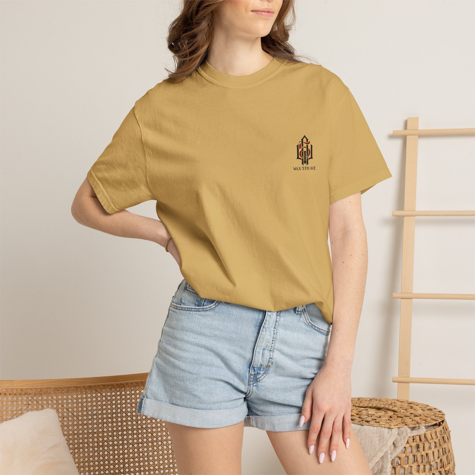 Wax 5th Ave Gothic Logo T-Shirt - Image 16