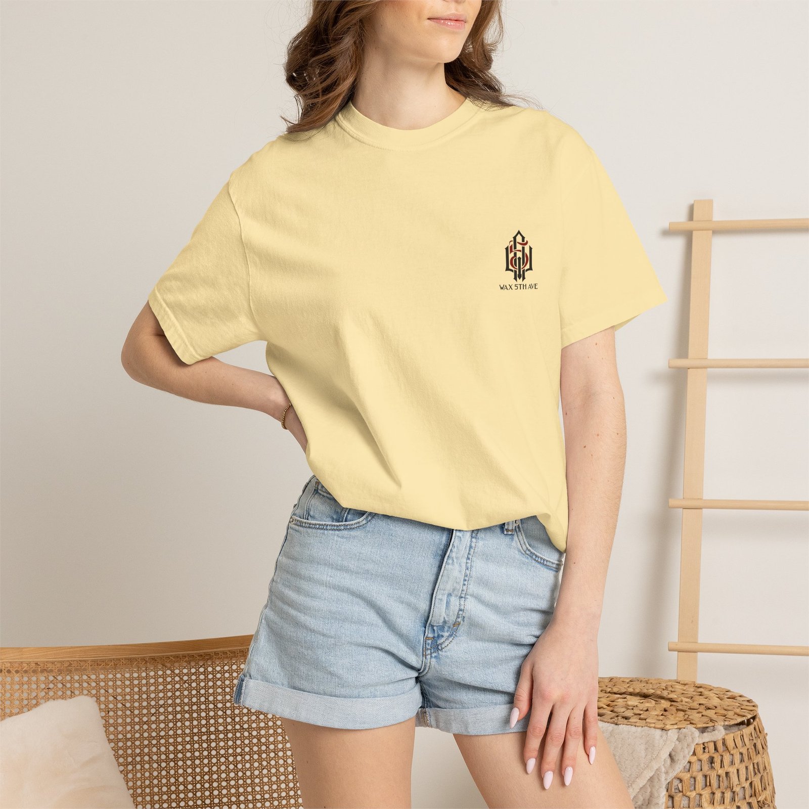 Wax 5th Ave Gothic Logo T-Shirt - Image 12