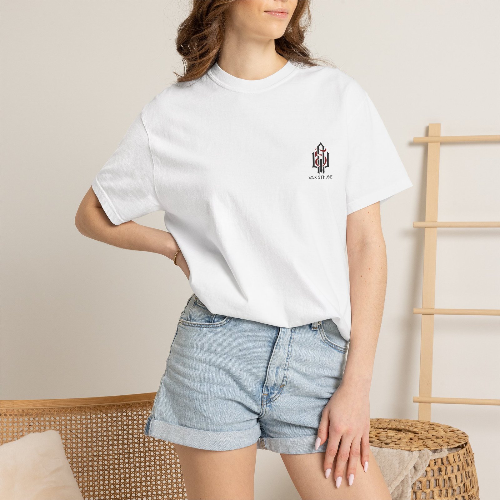 Wax 5th Ave Gothic Logo T-Shirt - Image 4